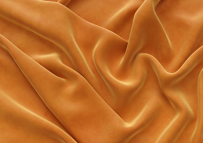 Odessa Velvet, Nectarine - Roman Blind - Image 4
